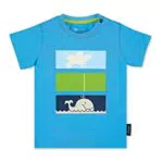 Sterntaler Baby-Jungen Kurzarm Wal T-Shirt, türkis