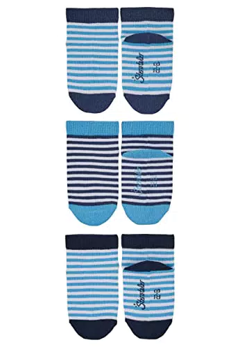 Sterntaler Baby-Jungen Sneaker 3er-Pack Ringel Söckchen