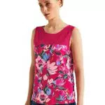 Street One Damen A320135 Spitzentop, Berry Rose, 38