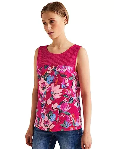 Street One Damen A320135 Spitzentop, Berry Rose, 38