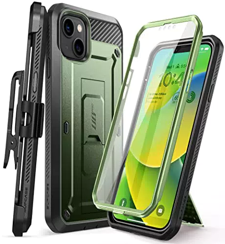 SupCase Outdoor Hülle für iPhone 14 / iPhone 13 Handyhülle 360 Grad Case Bumper Schutzhülle Cover mit Displayschutz 2022 Ausgabe