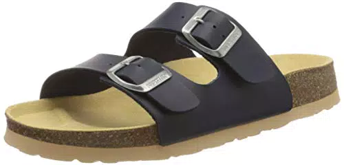 Superfit Jungen Fussbettpantoffel Pantoffeln, Blau,