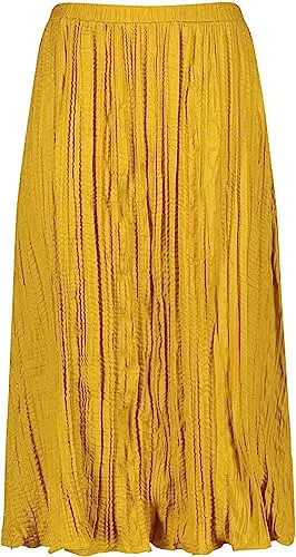 TAIFUN Damen 310310-11108 Rock, Golden Cumin, 44