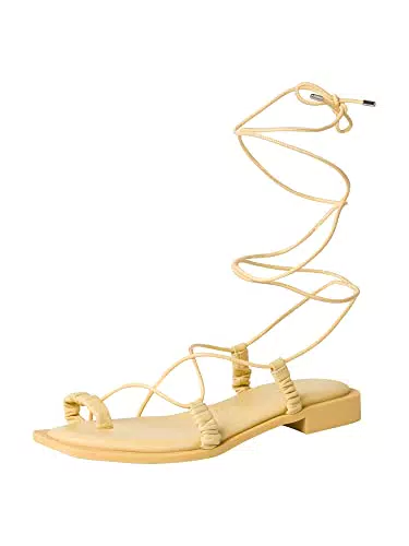 Tamaris Damen 1-1-28105-28 Flache Sandale, Soft Lemon