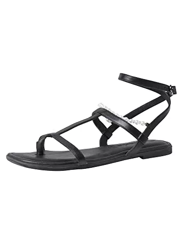Tamaris Damen 1-1-28155-38 Flache Sandale, Black