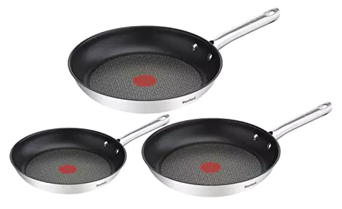 Tefal A704S3 Duetto 3-teiliges Bratpfannen-Set, 20, 24 und 28 cm