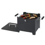 tepro Holzkohlegrill Chill&Grill Cube anthrazit, Grillfläche: ca. 31