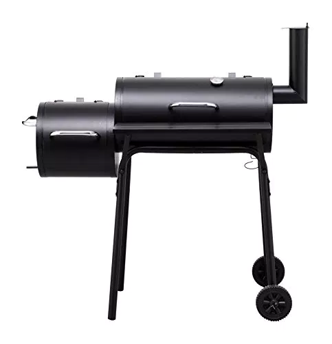 tepro Holzkohlegrill Smoker Wichita, Grillfläche: ca. 54 x 30 cm Schwarz