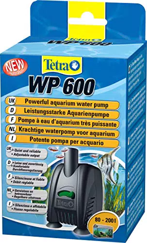 Tetra WP 600 Wasserpumpe für Aquarien - Leistungsstarke Aquarienpumpe