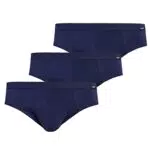 Teyli Baumwollslips für Männer - Herren Slip Unterhosen - Atmungsaktive Baumwollslips für Herren 3er Toni Blau XXL