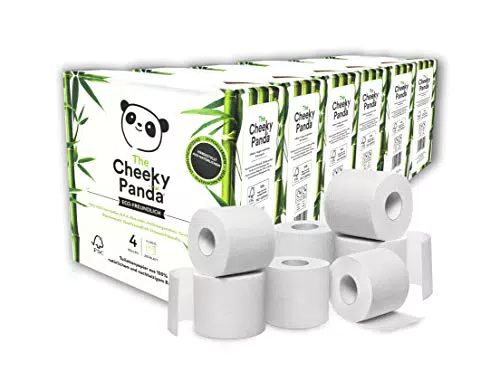 The Cheeky Panda Bambus Toilettenpapier 3-Lagig Großpackung