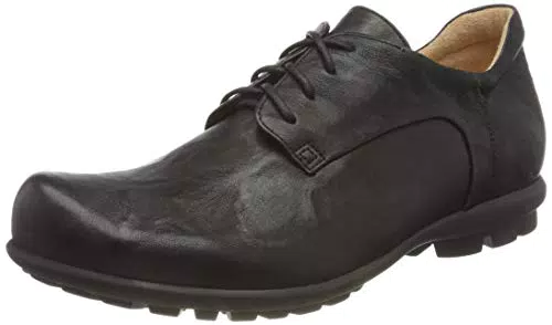 Think KONG, Herren Derby Schnürhalbschuhe, Schwarz