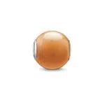 Thomas Sabo Damen-Bead Karma Beads 925 Sterling Silber Aventurin poliert rot K0043-010-10