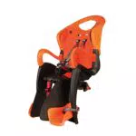 Tiger - Fahrradrücksitz für Kinder bis 22 kg, von 3 bis 8 Jahren - Fixierung am Gepäckträger - Orange-Schwarz