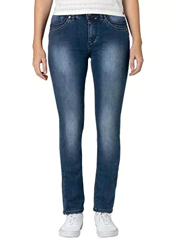 Timezone Damen Tahila Womenshape Slim Jeans, Blau, EU