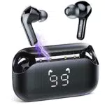 TIMU Bluetooth Kopfhörer 5.3, Kopfhörer Kabellos 60 Stunden Spielzeit mit LED Leistungsanzeige