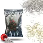 TK Gruppe Timo Klingler 100x Haken Weihnachtsbaum Baumhaken Gold & Silber Aufhänger Kugelaufhänger für Christbaumkugel