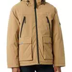 TOM TAILOR Denim Herren Artic Winterjacke 1032435, 12912 - Splashed Clay Beige