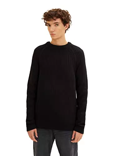TOM TAILOR Denim Herren Basic Strickpullover 1033751