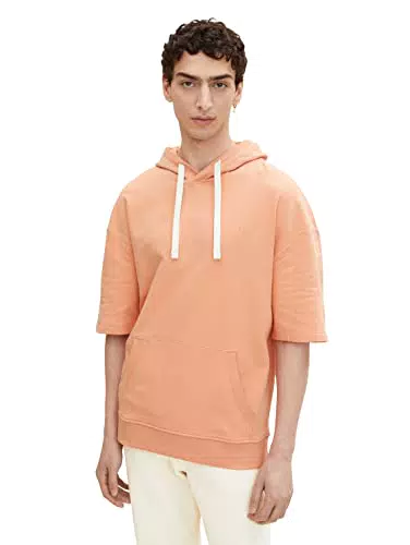 TOM TAILOR Denim Herren Sweatshirt mit kurzen Ärmeln 1031356