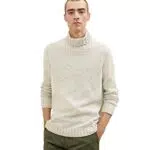 TOM TAILOR Herren 1033663 Rollkragenpullover mit Muster