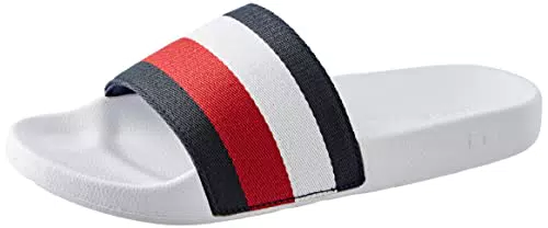 Tommy Hilfiger Damen Essential Corp Slide Schiebe-Sandalen