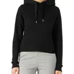 Tommy Hilfiger Damen Hoodie mit Kapuze, Schwarz, XXL