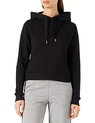 Tommy Hilfiger Damen Hoodie mit Kapuze, Schwarz, XXL
