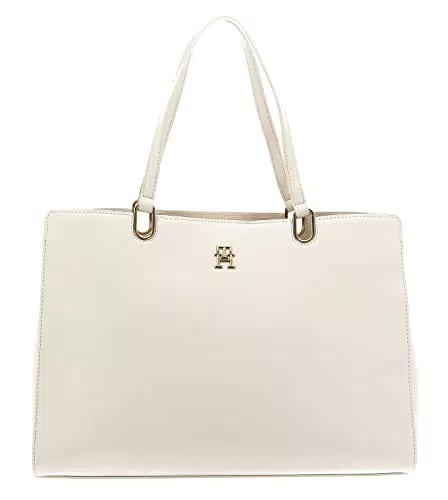 Tommy Hilfiger Damen Tasche TH Timeless Satchel mit Innentaschen