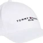 Tommy Hilfiger Herren Cap TH Established Basecap, Weiß