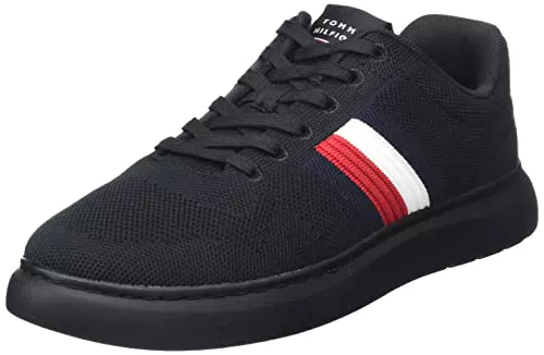 Tommy Hilfiger Herren Leichte Knit Stripes Cupsole Sneaker