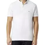 Tommy Hilfiger Herren Poloshirt Kurzarm Slim Fit, Weiß