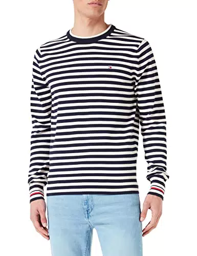 Tommy Hilfiger Herren Pullover 1985 ohne Kapuze, Mehrfarbig