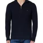 Tommy Hilfiger Herren Pullover ohne Kapuze, Blau, L