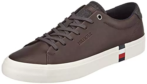 Tommy Hilfiger Herren Vulcanized Sneaker Modern Vulc Premium Leather Schuhe