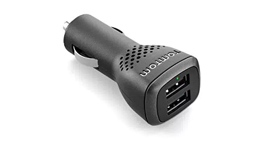 TomTom Duales USB Auto-Schnellladegerät, 2, 4 A pro Anschluss