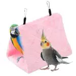TOPINCN Pfingstrose Papagei Hängematte Vogelnest Warme Weiche Plüsch Hängematte Hängen Käfig Zelt Winter Warme Bett Haustier Spielzeug Baumwolle