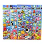TOYANDONA 3D Puffy Stickers Craft Aufkleber für Kinder Kleinkinder Craft Scrapbooking Geschenk Dekoration 4 Blatt