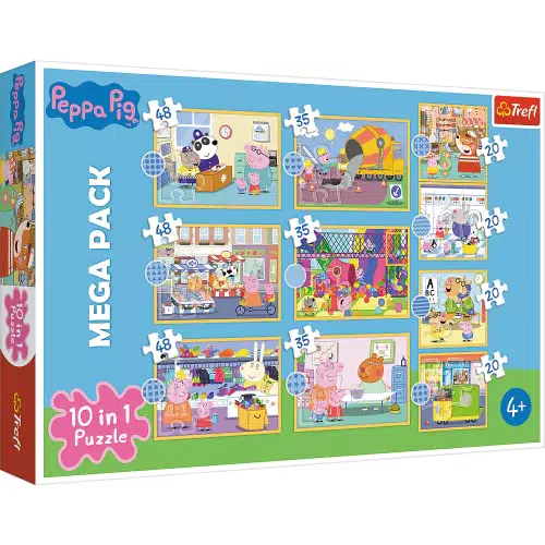 Trefl 90383 Świnka Peppa Puzzle, Bunt
