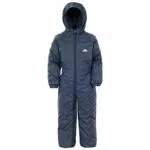 Tresspass Kinder Regenanzug mit Fleece-Einsatz, Wasserfest und atmungsaktiv Blau navy 12-18mts