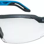 Uvex i-5 - Schutzbrille für Arbeit und Labor - Transparent / Anthrazitblau