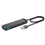 VENTION USB Verteiler USB HUB 3.0 Splitter 4-Port Ultra Slim Laden unterstützt USB MacBook Adapter