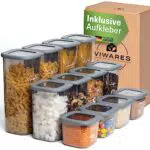 Viwares Vorratsdosen mit Deckel Luftdicht, 12er Vorratsbehälter Set