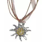 Widmann 95722 - Strasskette Edelweiß, Schmuck, Halsband