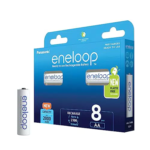 Wiederaufladbare Batterien AA / R6 2000 mAh Panasonic Eneloop 8 Stk