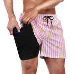 Winthome Badehose Herren Bequem Weich, Badeshorts Schnelltrocknend