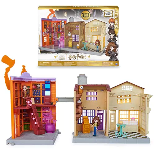Wizarding World Harry Potter - Diagon Alley Spielset mit Licht und Sound sowie 2 Sammelfiguren