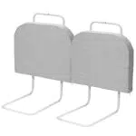 Yakimz 2X Bettgitter für Kinder 60 * 38cm, Bettschutzgitter 5-Loch Höhenverstellbar