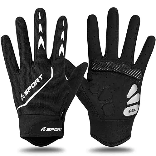 Yobenki Fahrradhandschuhe Herren Damen, Touchscreen Fahrrad Handschuhe
