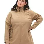 Zizzi Damen Große Größen Softshell Jacken Kapuze Reißverschluss Gr 46-48 Amphora